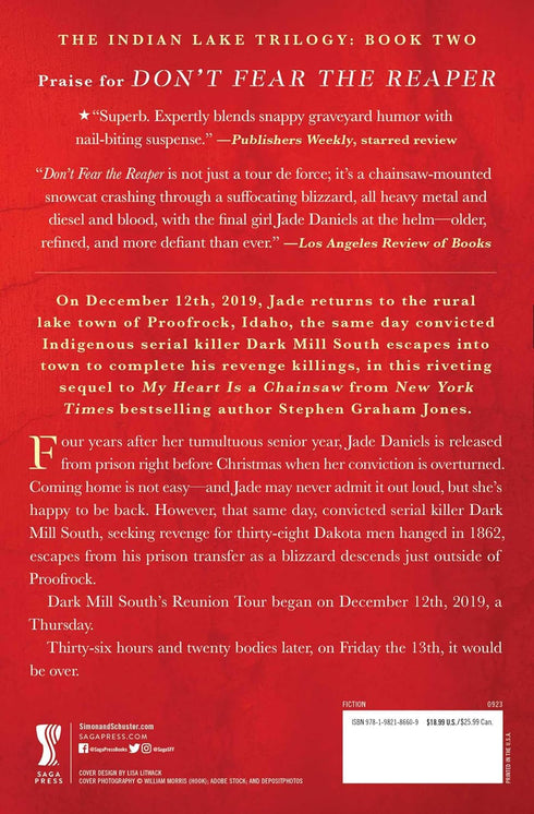 DON'T FEAR THE REAPER (THE INDIAN LAKE TRILOGY #2) - JONES. STEPHEN GRAHAM